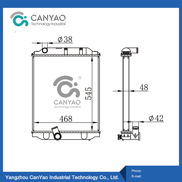 Radiador para Toyota HINO 99-MT