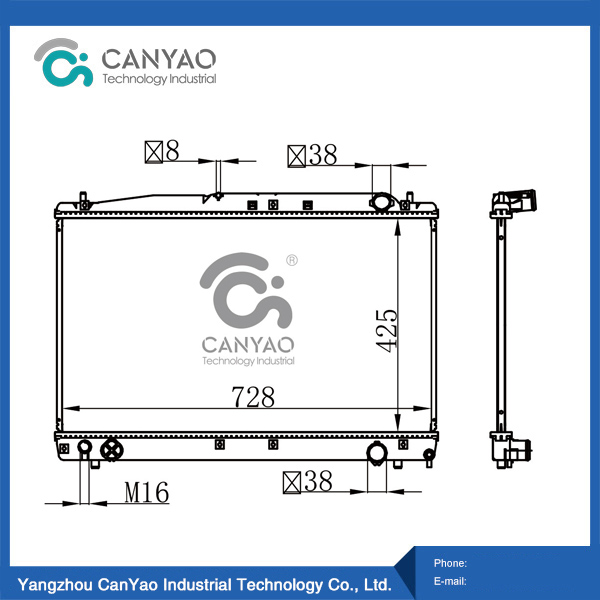 Radiador Toyota AVENSIS VERSO 2.01 01-MT 0EM 1640027050