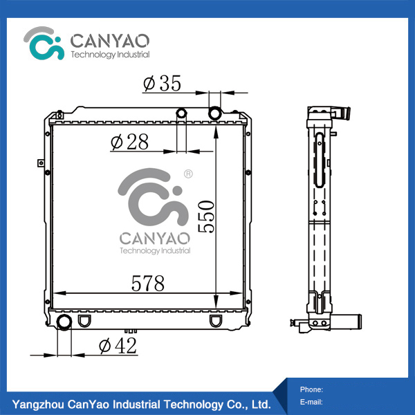 Radiador Toyota COASTER97-99 BB40 3B 97-MT