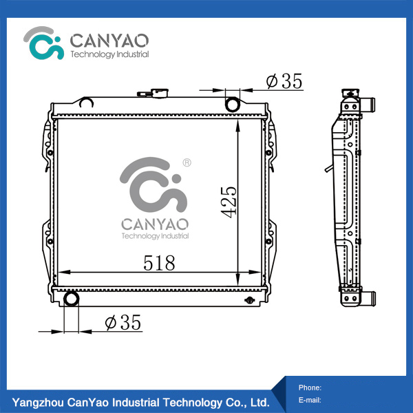 OEM 16400-35370 de la TA de la RECOGIDA PN85 86-93 de HILUX de los MODELOS del radiador de Toyota
