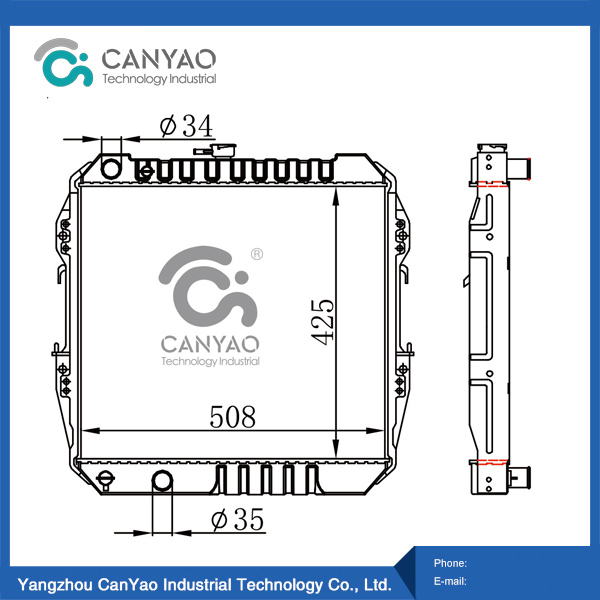Radiador Toyota MODELOS HILUX YN55 2.4L 85-96 MT