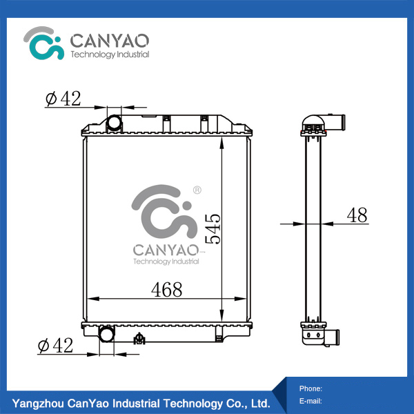 TA 0EM 16400-78050 de los MODELOS TOYOACE S05D XZU362 99 del radiador de Toyota